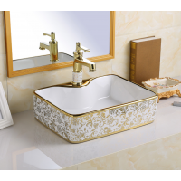 Counter Top Ceramic Basin 6005 - Golden