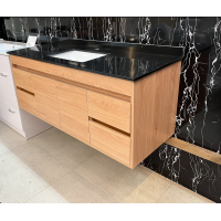 Vanity - Heron Series Plywood N1200 in Wooden Color  With Engineering Stone Top - 100% Water Proof 
