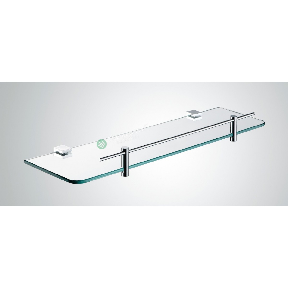 Glass shelf Square Wall Hung Series With Chrome Rail 210008