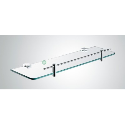 Glass shelf - Square Wall Hung Series With Chrome Rail 2100-08