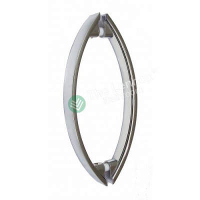 Shower glass door handle - 145mm Oval tube