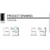 Toilet Pan - Two Piece HN-016 Rimless P-Pan