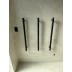 Heated Towel Rail Single Bar Round Matte Black