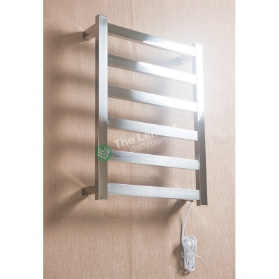 Heated Towel Rail 6 Bar Thick Square 