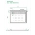 Shower Tray High Flow Waste & Stainless Steel Grate Cover Rectangle 1200x900MM