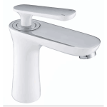 Basin Mixer Round Series BW01 Chrome and White