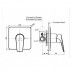 American Standard Simplicity Shower Mixer Chrome