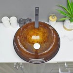 KZ05 BROWN GLASS BASIN