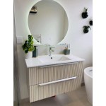Wall Hung Vanity Lenze Series 750mm Light Wood Grain