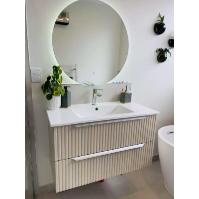 Wall Hung Vanity Lenze Series 750mm Light Wood Grain