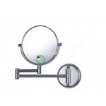 Bathroom Shave Makeup Mirror -Double-Side Wall Mounted Extend Arm Chrome 