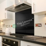 Glass Splash Back 900x750mm Black