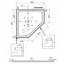 Shower Box - Bay Series 2 Sides (900x900mm)  ( 1900mm )