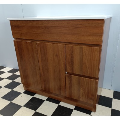 Free Standing Vanity NT900F Walnut
