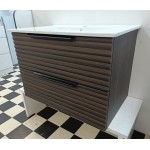 Wall Hung Vanity LUX 750 Dark Walnut