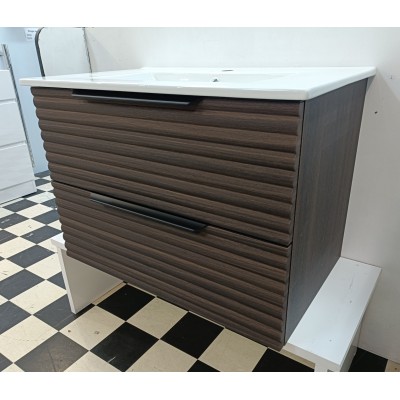 Wall Hung Vanity LUX 750 Dark Walnut