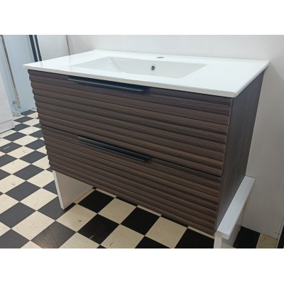 Wall Hung Vanity LUX 900 Dark Walnut