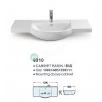 Ceramic Cabinet Basin - Round Series 1000