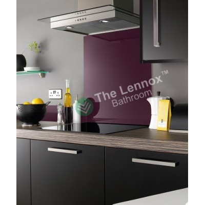 Glass Splash Back 600x600mm Purple