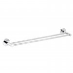 Towel Rail - Round Wall Hung Series Black 2200-10 Double Bar