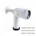 Flexible Toilet Pan Convertor - L shape
