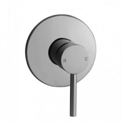 Shower Mixer - Round Brushed Nickel -NZHFA0126BU