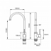 Kitchen Mixer - Round 360° Swivel - NZHKF1006 - Chrome