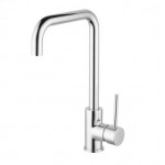 Kitchen Mixer-Round Chrome 360 degree Swivel