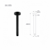 8” Round Rainfall Shower Head - NZHSS0102 - Black
