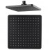 8 inch Square - NZHSS2123 - Twin Shower Set - Black