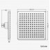 8 inch Square - NZHSS2123 - Twin Shower Set - Black