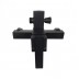 8 inch Square - NZHSS2123 - Twin Shower Set - Black