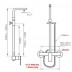 8 inch Square - NZHSS2123 - Twin Shower Set - Black