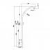 Shower Slide - Round Series - NZHSS2128 - Black