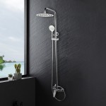 8 inch Round - NZHSS2153  - Twin Shower Set - Chrome