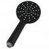 8 inch Round Matt Black Twin Shower Set Bottom Inlet