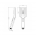 8 inch Square - NZHSS2154 - Twin Shower Set - Black