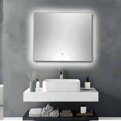 Mirror LED Touch Free Sensor Rectangle 900x750mm