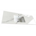 Vanity Top - 1500mm White Sintered Stone Top with Single Basin