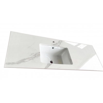 Vanity Top - 1500mm White Sintered Stone Top (Single basin)