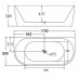 Freestanding Bathtub - 1700x800x580mm - NZHBT725-1700 - White