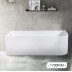 Corner Bathtub 1700x750x610mm Left Corner Back to Wall Acrylic White Bath Tub