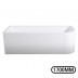 Corner Bathtub 1700x750x610mm Left Corner Back to Wall Acrylic White Bath Tub