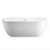 Freestanding 1700x750x580mm Oval Bathtub Acrylic Apron White Bath Tub