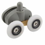 Shower Door Roller - Double Wheel - Double hole - Oval - Bottom