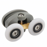 Shower Door Roller - Double Wheel - Double hole - Oval - Top
