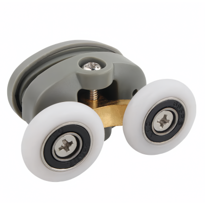 Shower Door Roller - Double Wheel - Double hole - Oval - Top