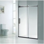 Shower Glass - Rock Series 970mm side panel-Black