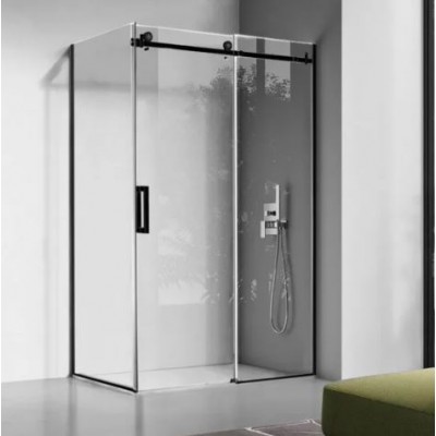 Shower Box - Rock Series 2 Sides Frameless (1170x870x2000mm) Black