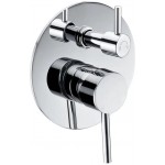 Bath Mixer with Diverter - Round - HD508A - Chrome